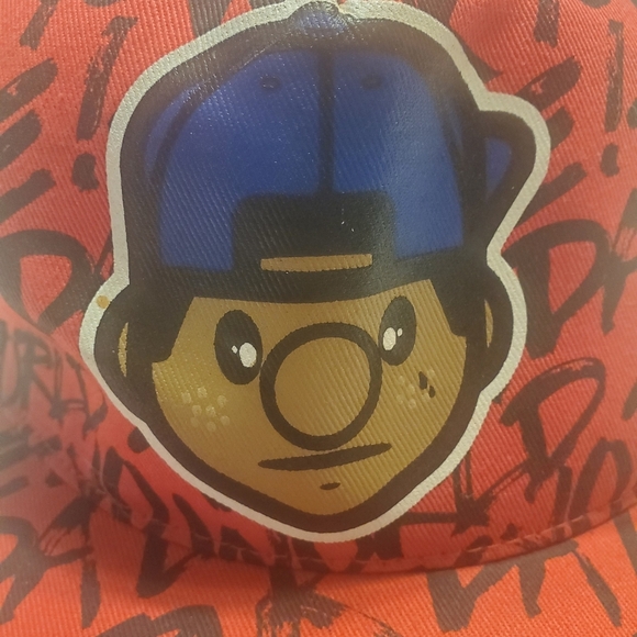 Trukfit Hat All Over Red Print  Adjustable Snapback Cap L'il Wayne Streetwear - Picture 2 of 6